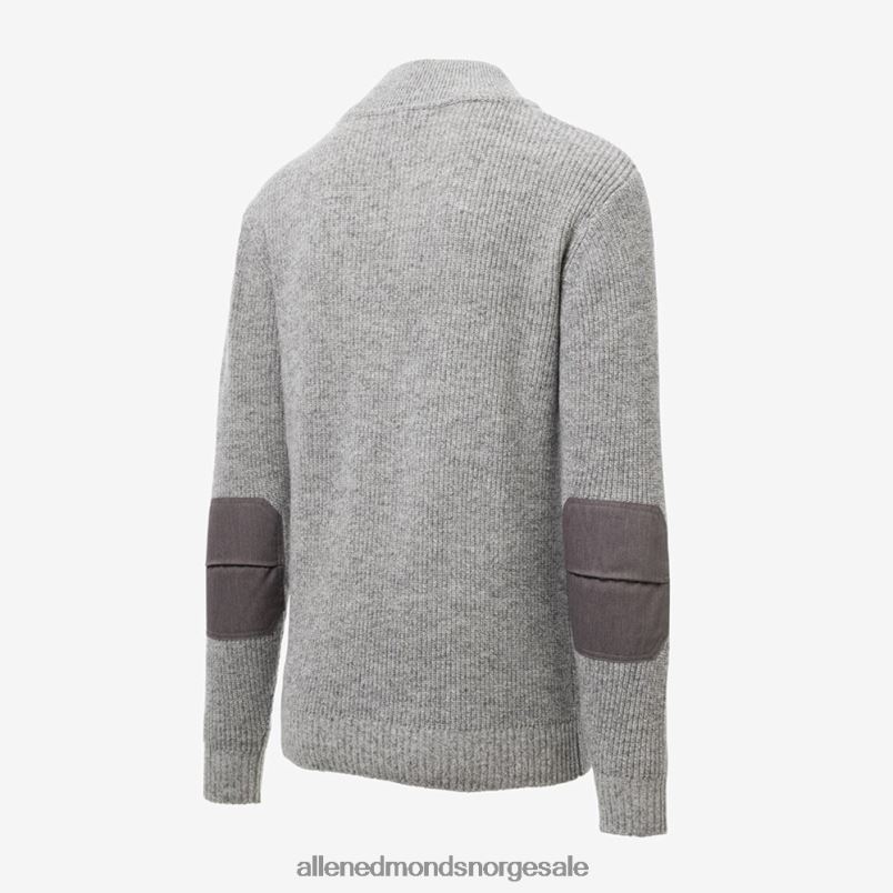 nei Allen Edmonds unisex schott n.y.c. militær henley genser grå 64B6Z192