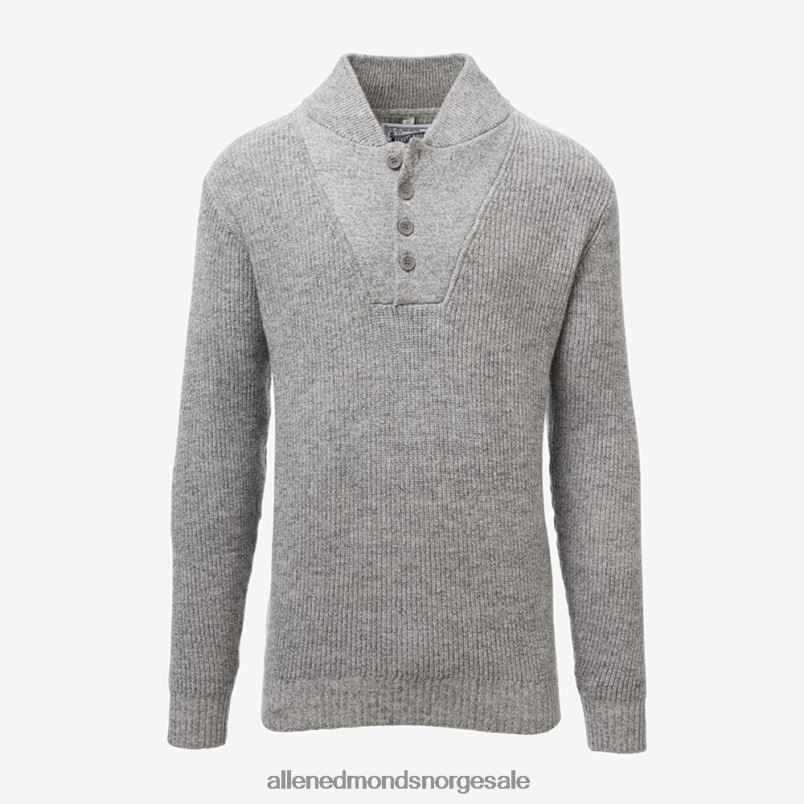 nei Allen Edmonds unisex schott n.y.c. militær henley genser grå 64B6Z192