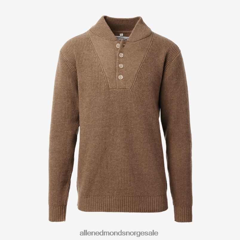 nei Allen Edmonds unisex schott n.y.c. militær henley genser kamel 64B6Z521