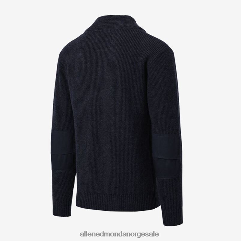 nei Allen Edmonds unisex schott n.y.c. militær henley genser marinen 64B6Z519