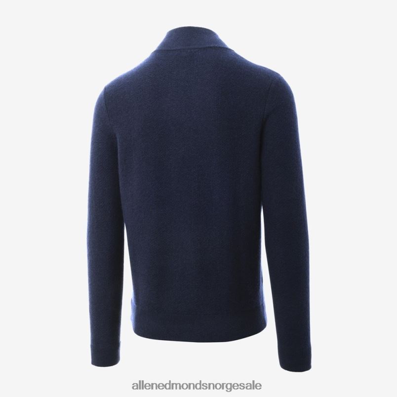 nei Allen Edmonds unisex ull-cashmir genser med kvart glidelås marinen 64B6Z191