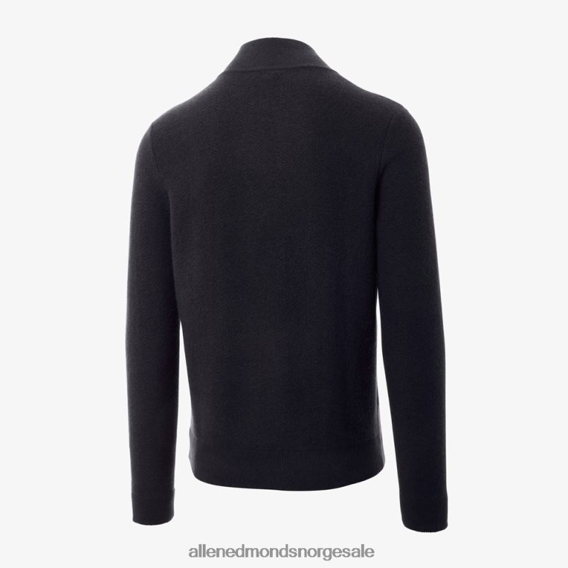 nei Allen Edmonds unisex ull-cashmir genser med kvart glidelås svart 64B6Z517