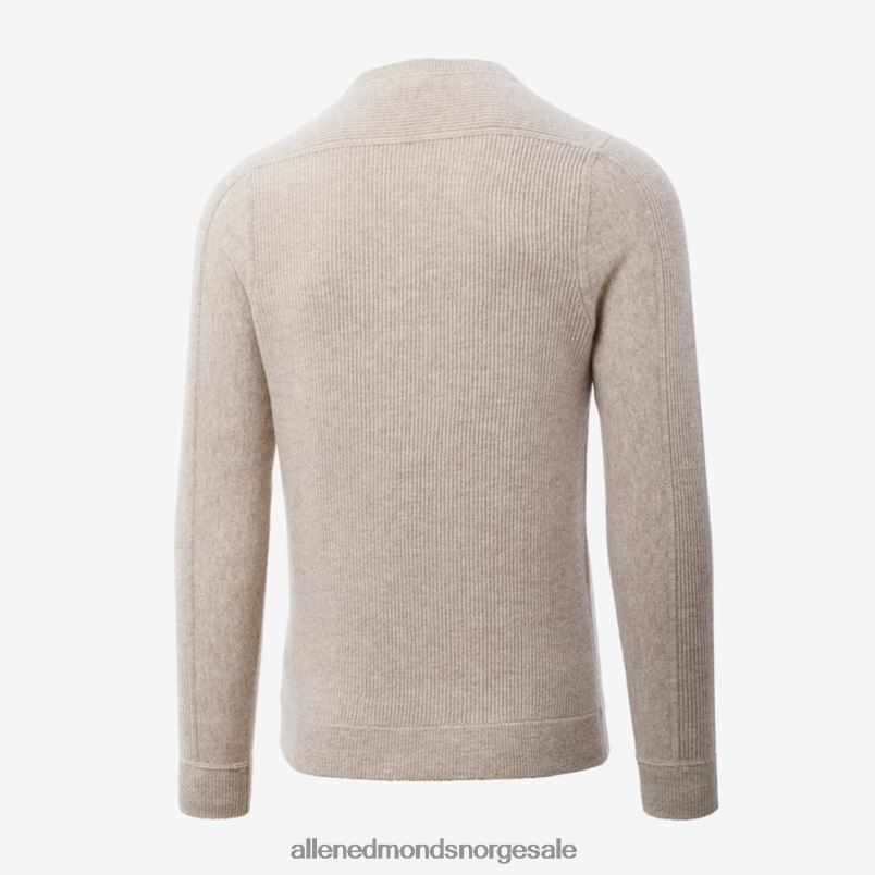 nei Allen Edmonds unisex ull-cashmir genser med rund hals sand 64B6Z199
