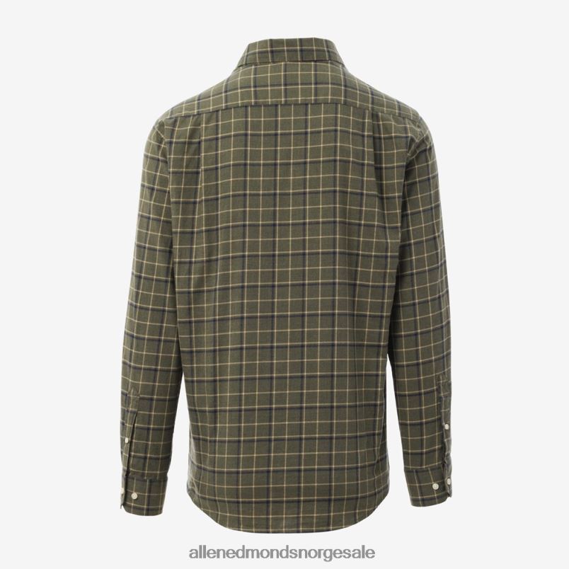 nei Allen Edmonds unisex Barbour Pelton vanlig skjorte oliven 64B6Z210