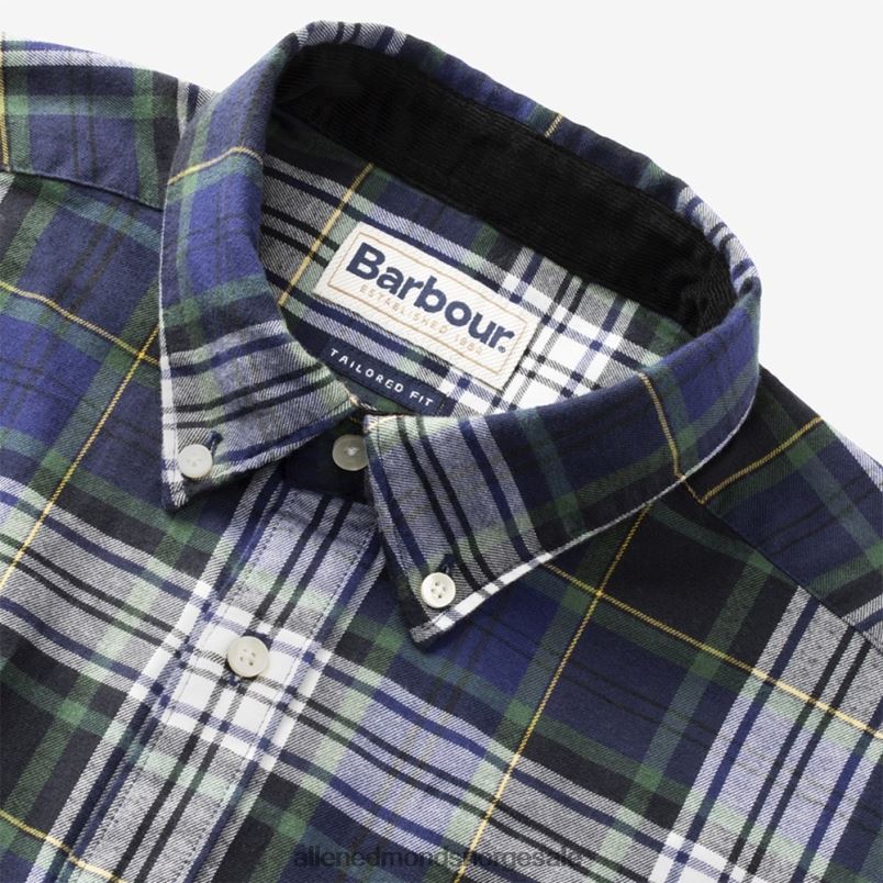 nei Allen Edmonds unisex barbour crossfell skreddersydd skjorte blå 64B6Z219