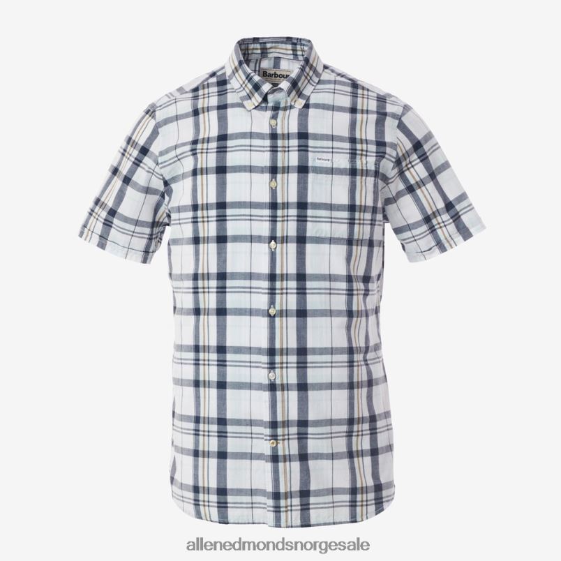 nei Allen Edmonds unisex barbour furniss kortermet skjorte hvit 64B6Z220
