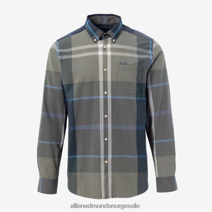 nei Allen Edmonds unisex barbour harris skreddersydd skjorte grønn 64B6Z260
