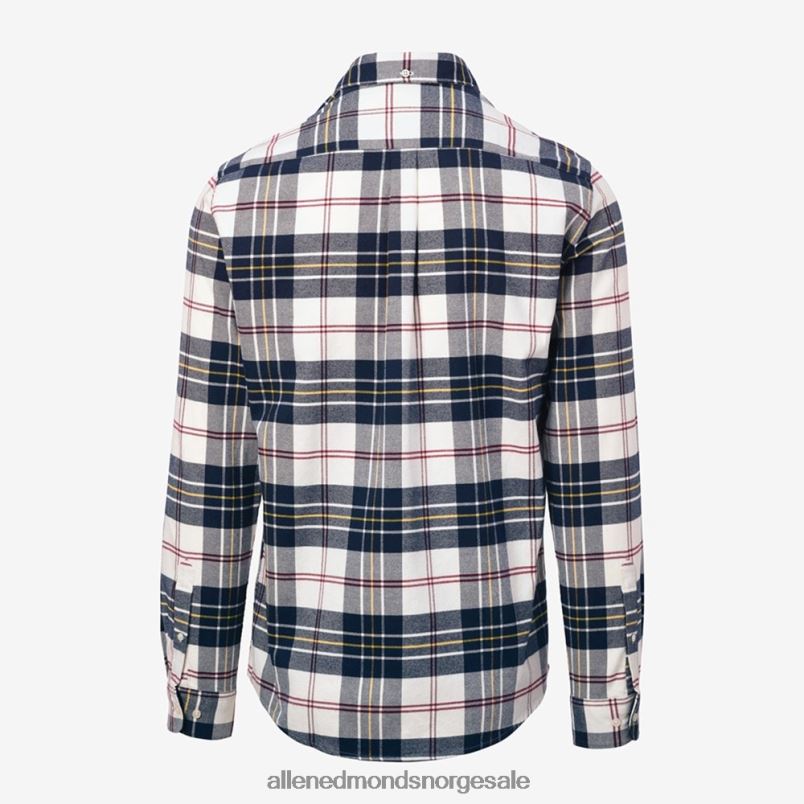 nei Allen Edmonds unisex barbour ronan skreddersydd rutete skjorte hvit pledd 64B6Z221