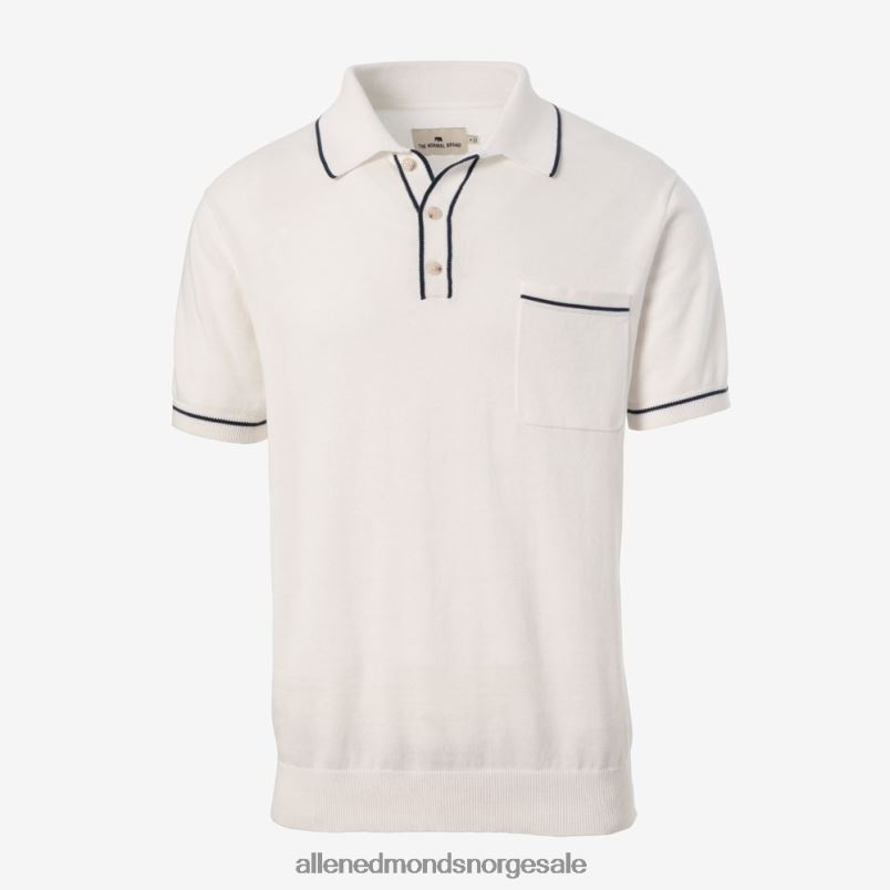 nei Allen Edmonds unisex det vanlige merket robles strikket polo hvit 64B6Z496
