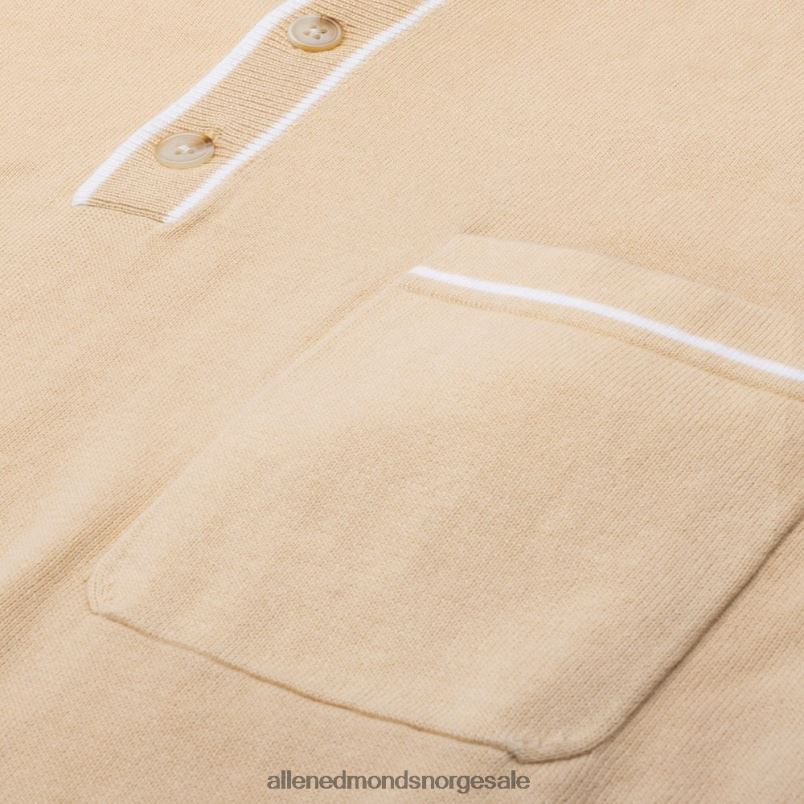 nei Allen Edmonds unisex det vanlige merket robles strikket polo tan 64B6Z153