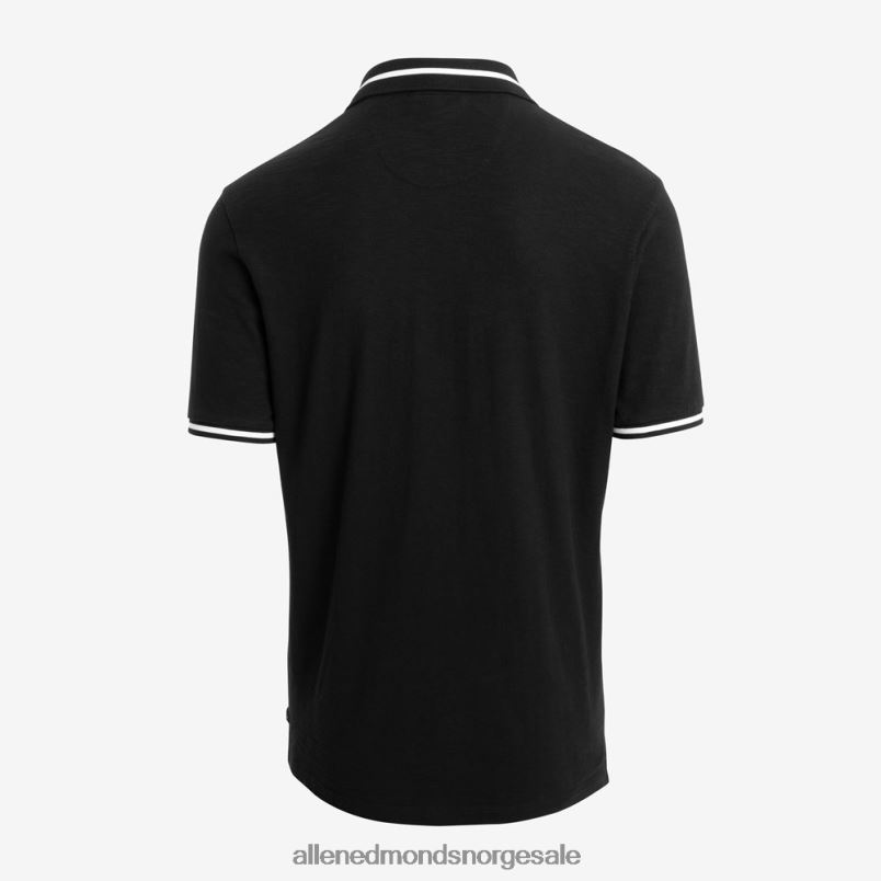 nei Allen Edmonds unisex god mann merke match point polo svart 64B6Z155