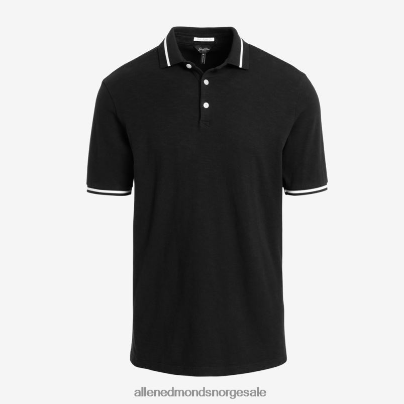 nei Allen Edmonds unisex god mann merke match point polo svart 64B6Z155