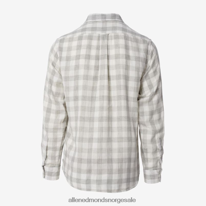 nei Allen Edmonds unisex gråere durham rutete skjorte blå 64B6Z195