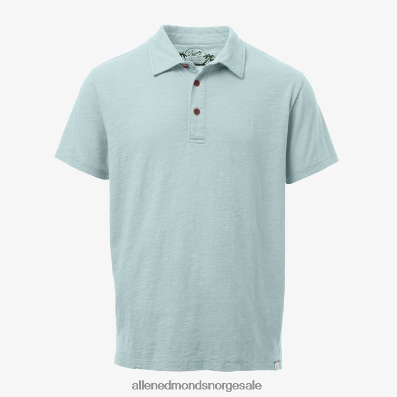 nei Allen Edmonds unisex grayers south bay slub polo lyse blå 64B6Z523
