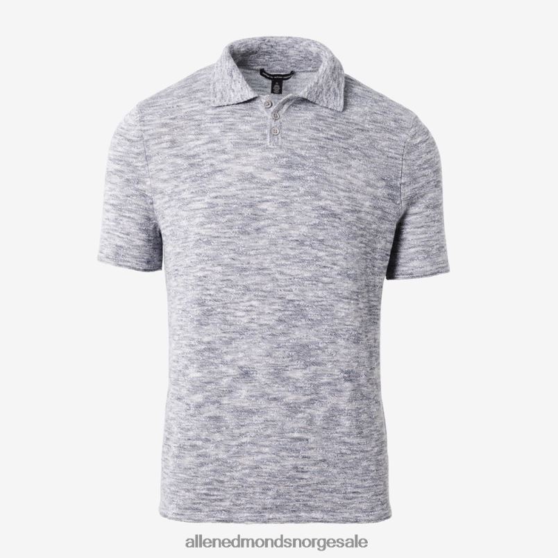 nei Allen Edmonds unisex høst strikket polo i kashmir bomull blå 64B6Z154