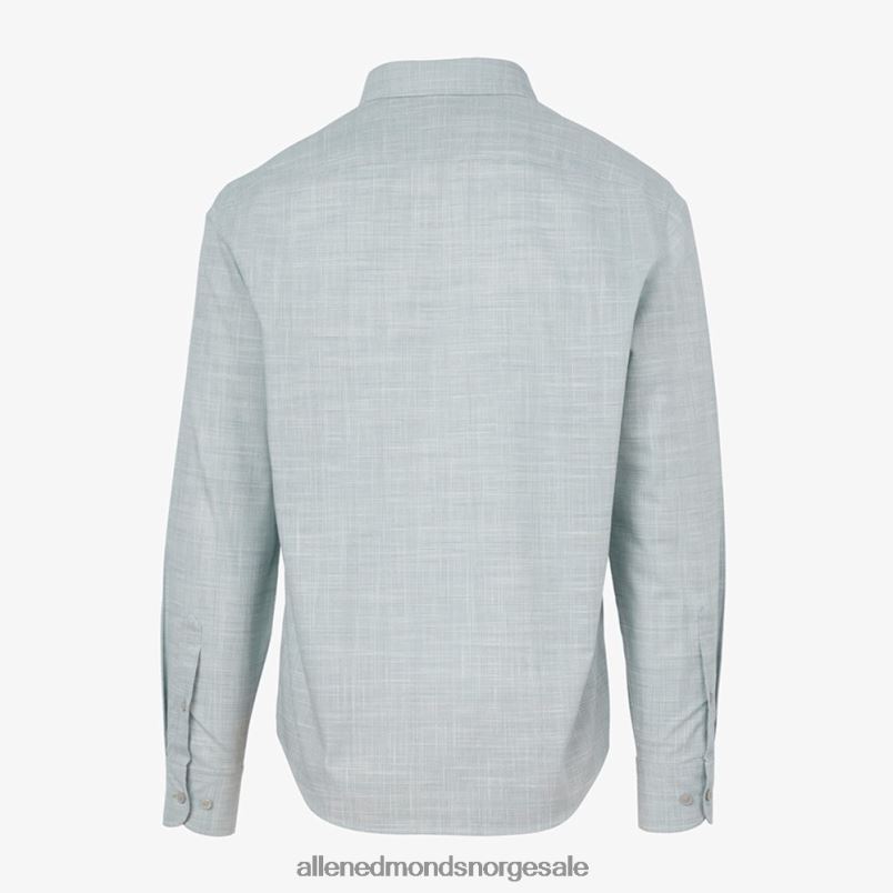 nei Allen Edmonds unisex untuckit avellino langermet skjorte grønn 64B6Z504