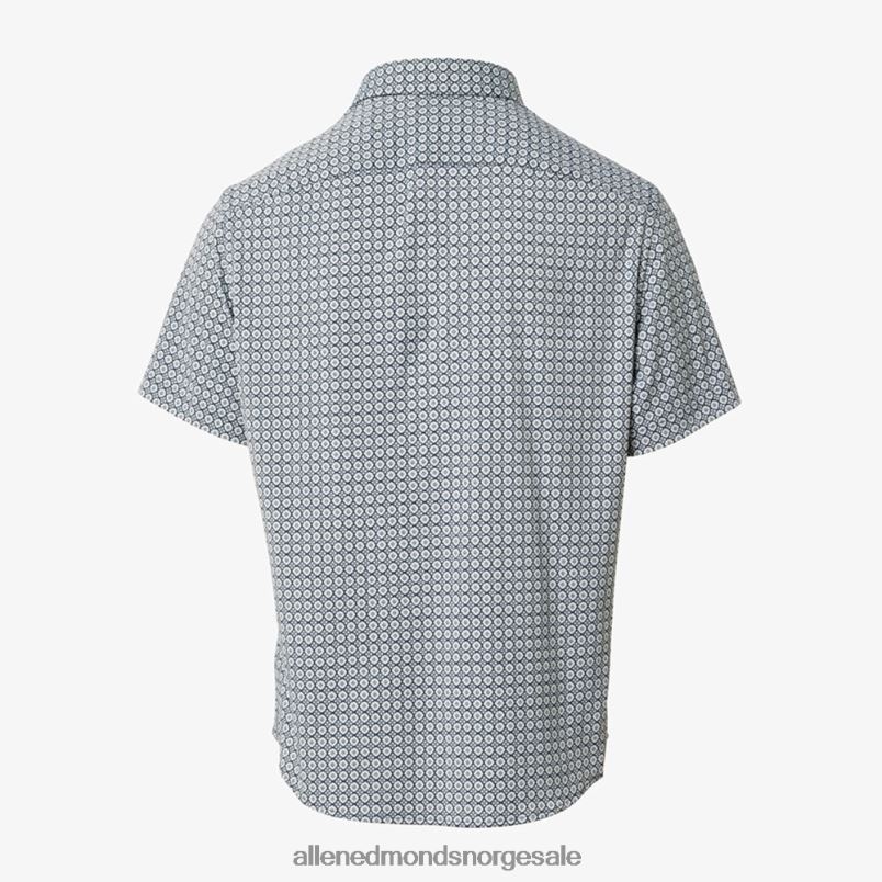 nei Allen Edmonds unisex untuckit keller kortermet skjorte marinen 64B6Z173