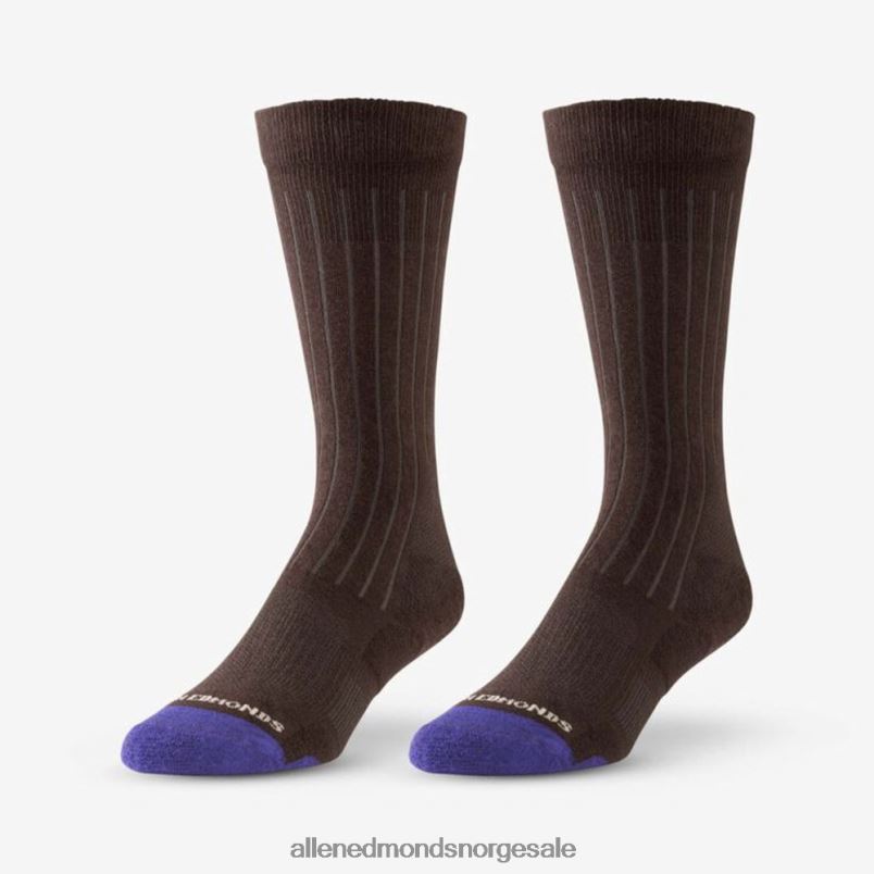 nei Allen Edmonds unisex luftdress-sokker i bomull mellom legg brun 64B6Z180