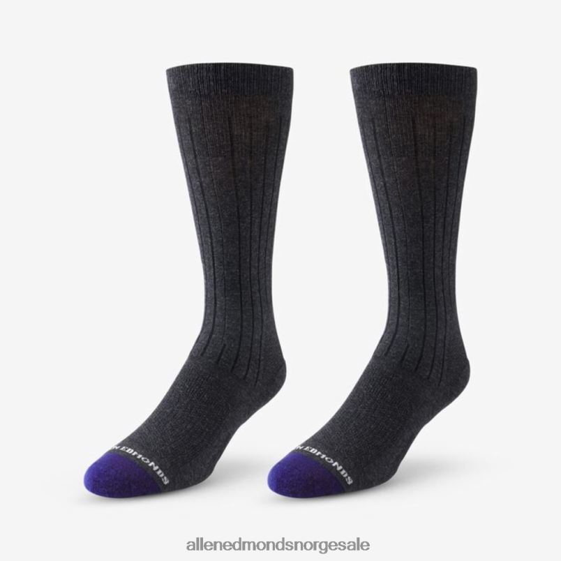 nei Allen Edmonds unisex luftdress-sokker i bomull mellom legg koksgrå 64B6Z512