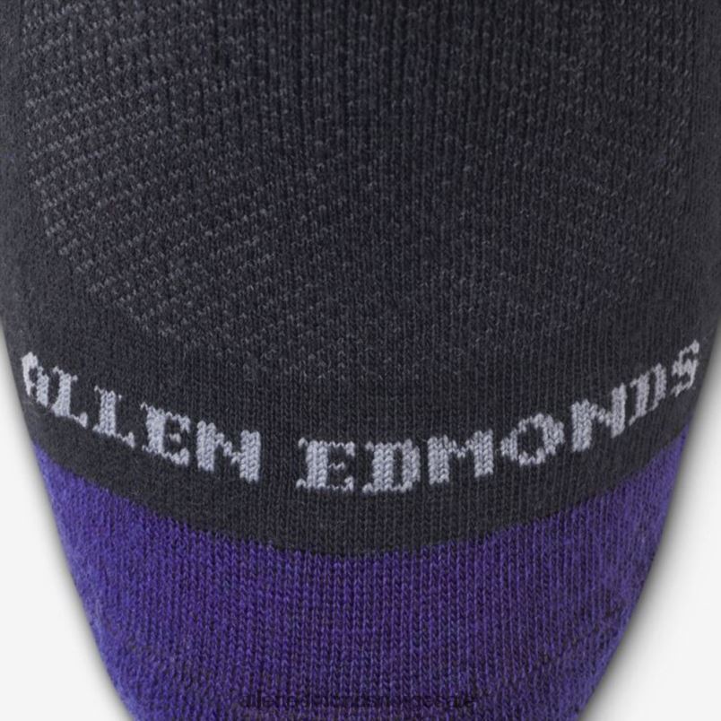nei Allen Edmonds unisex luftdresssokker i bomull over leggen svart 64B6Z529