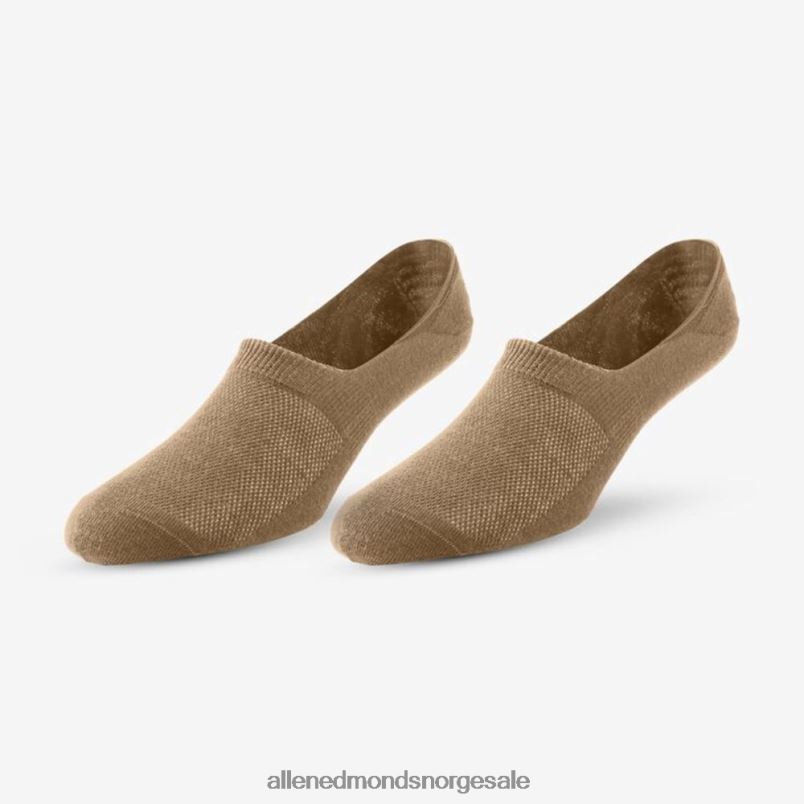 nei Allen Edmonds unisex no-show sokker 2 par pakke svart/khaki 64B6Z515