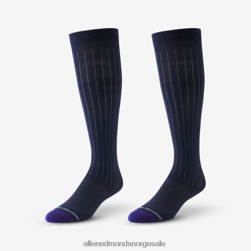 nei Allen Edmonds unisex over-the-calf merino kule kjole sokker marinen 64B6Z510