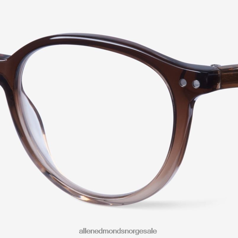 nei Allen Edmonds unisex lesebriller med rund ramme av alan j-samlingen brun/krystall falmer 64B6Z373
