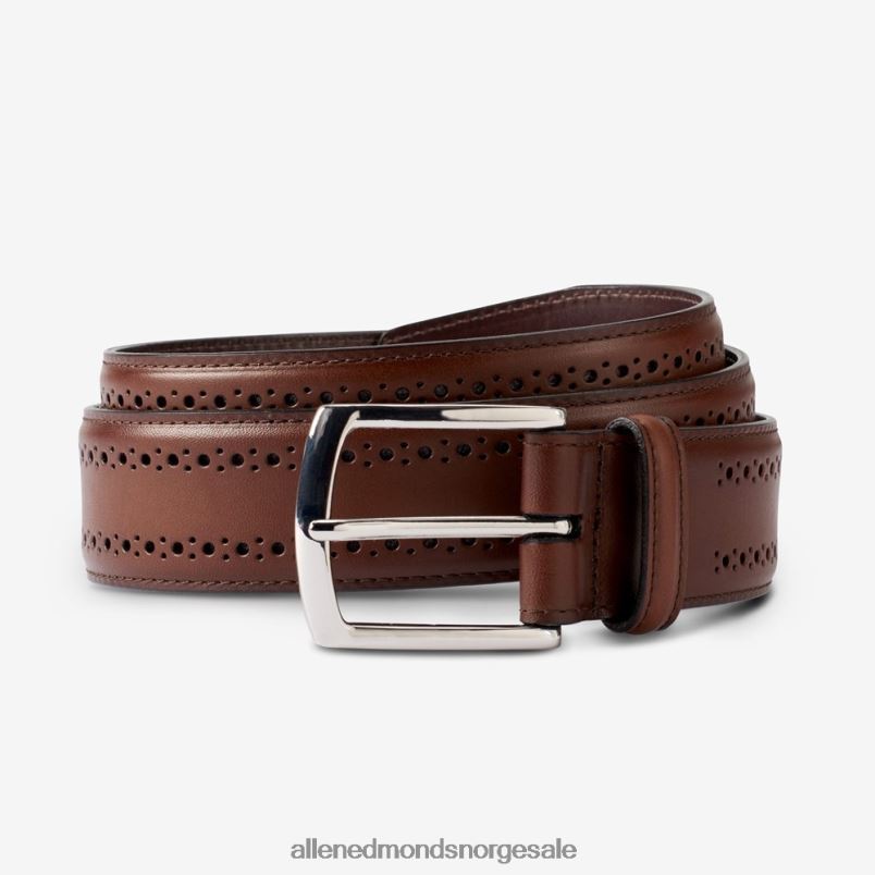 nei Allen Edmonds unisex manistee kjole belte kaffe brun 64B6Z543