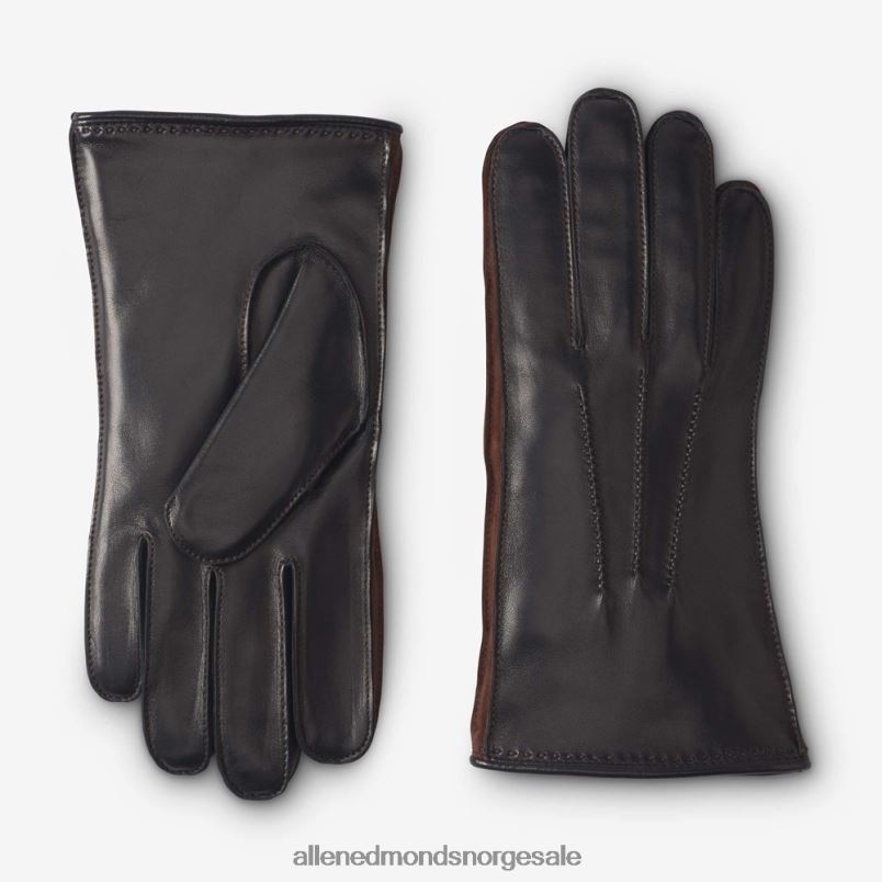 nei Allen Edmonds unisex blandet lær kashmirfôrede teknologihansker svart 64B6Z393