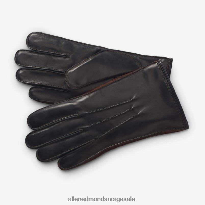 nei Allen Edmonds unisex blandet lær kashmirfôrede teknologihansker svart 64B6Z393
