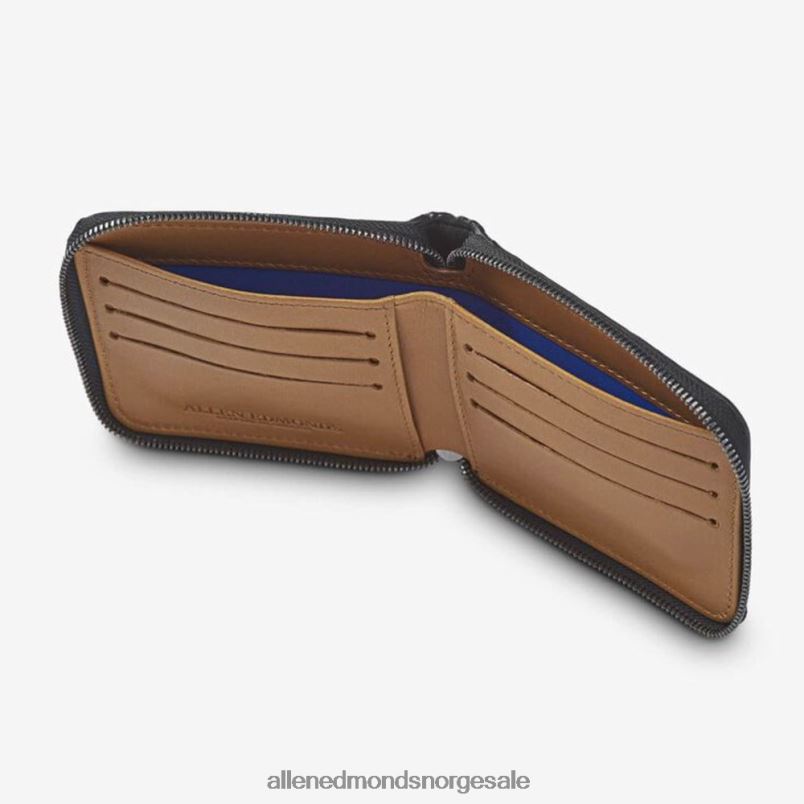 nei Allen Edmonds unisex hewes street zip-round lommebok svart 64B6Z363