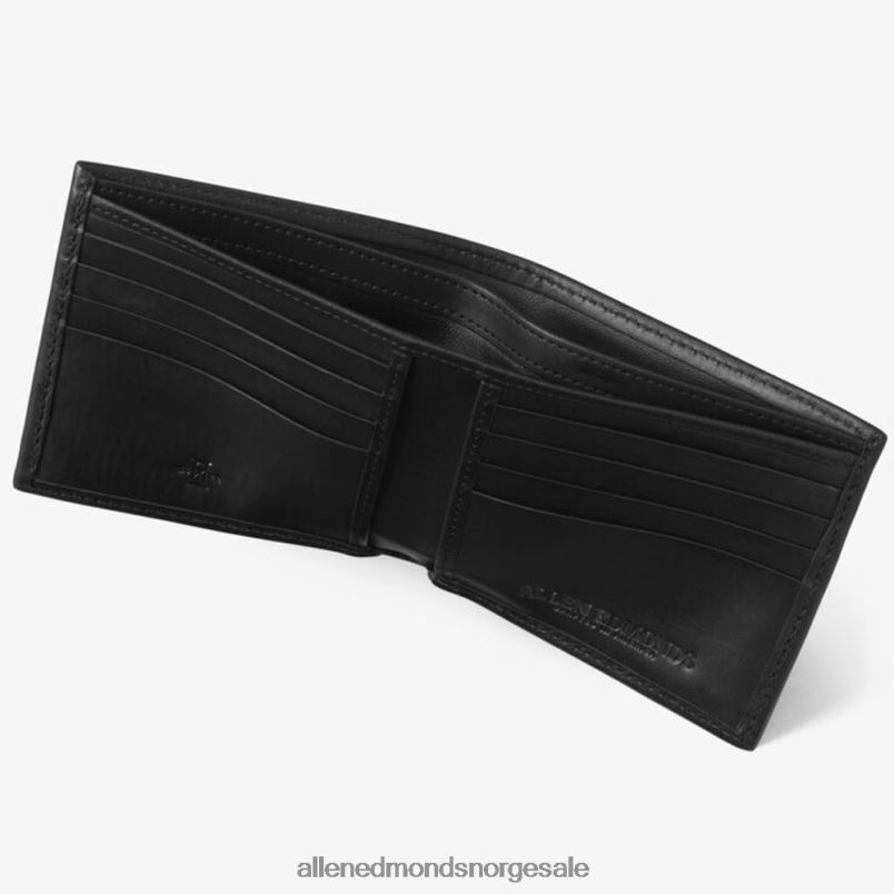 nei Allen Edmonds unisex rfid vachetta executive bifold lommebok svart 64B6Z593