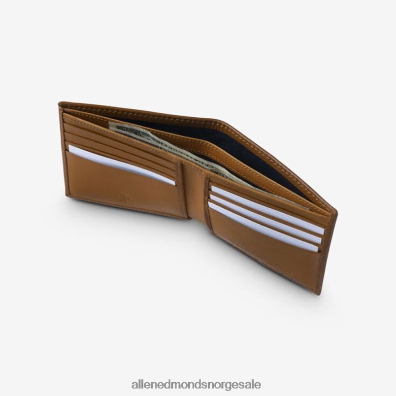 nei Allen Edmonds unisex rfid vachetta executive bifold lommebok valnøtt brun 64B6Z401