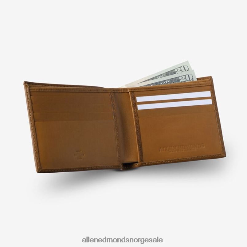 nei Allen Edmonds unisex rfid vachetta executive bifold lommebok valnøtt brun 64B6Z401