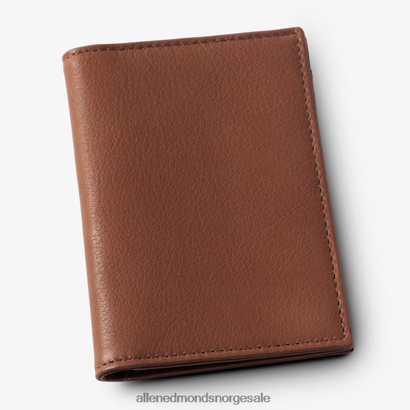 nei Allen Edmonds unisex rfid vachetta kortveske med ID-holder brun 64B6Z340