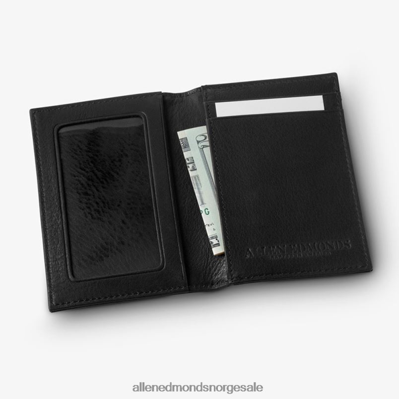 nei Allen Edmonds unisex rfid vachetta kortveske med ID-holder svart 64B6Z582