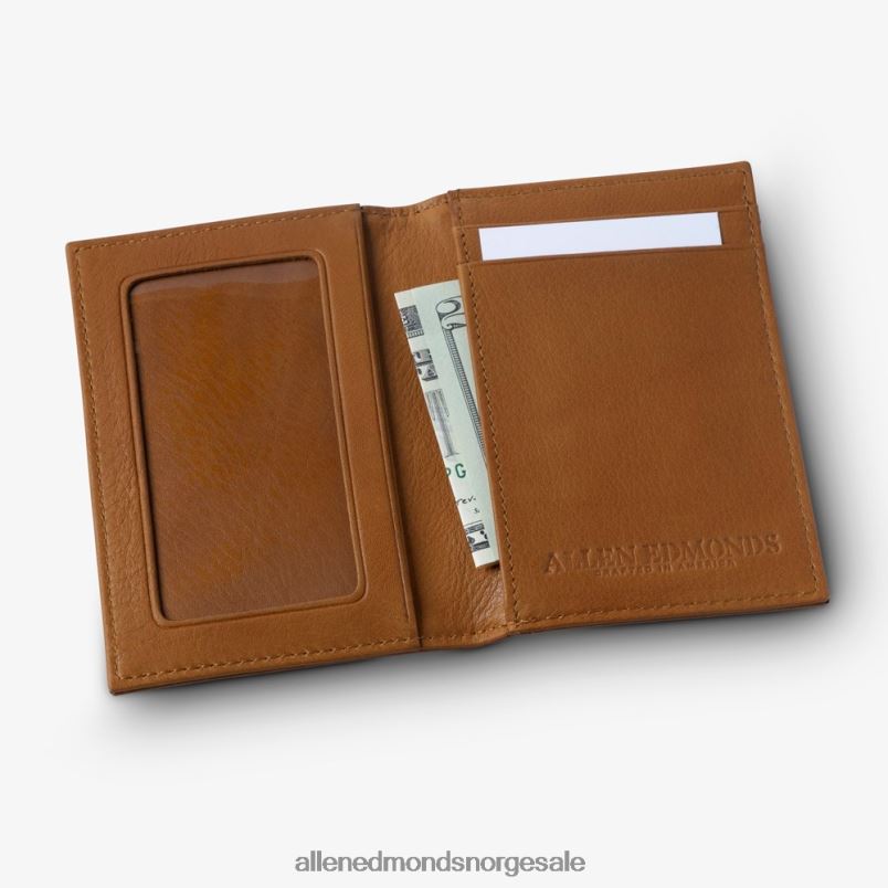 nei Allen Edmonds unisex rfid vachetta kortveske med ID-holder valnøtt brun 64B6Z583
