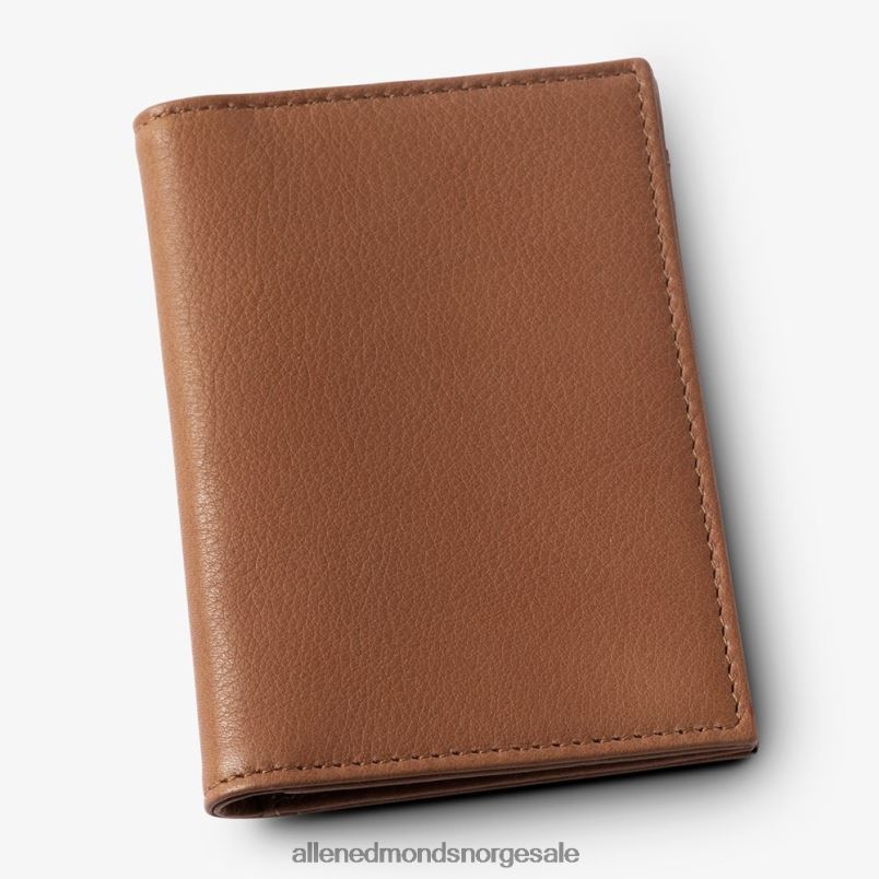 nei Allen Edmonds unisex rfid vachetta kortveske med ID-holder valnøtt brun 64B6Z583