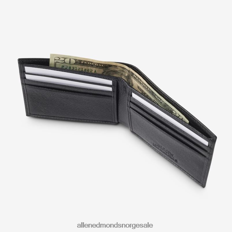 nei Allen Edmonds unisex slank bifold lommebok Svart lær 64B6Z574