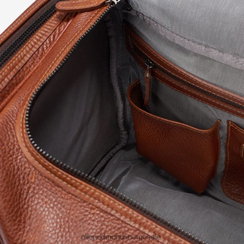 nei Allen Edmonds unisex american grain collection - halvmåne pose med glidelås tan 64B6Z381