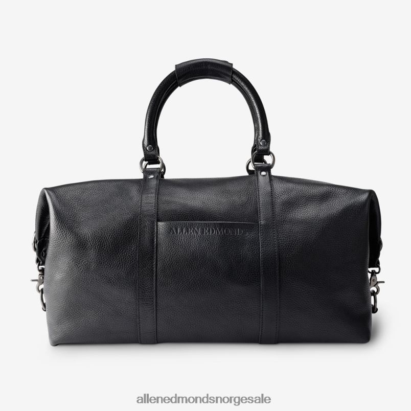 nei Allen Edmonds unisex duffelbag i skinn Svart lær 64B6Z309