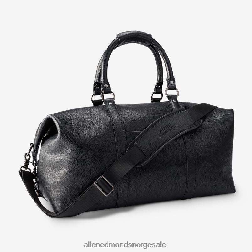 nei Allen Edmonds unisex duffelbag i skinn Svart lær 64B6Z309