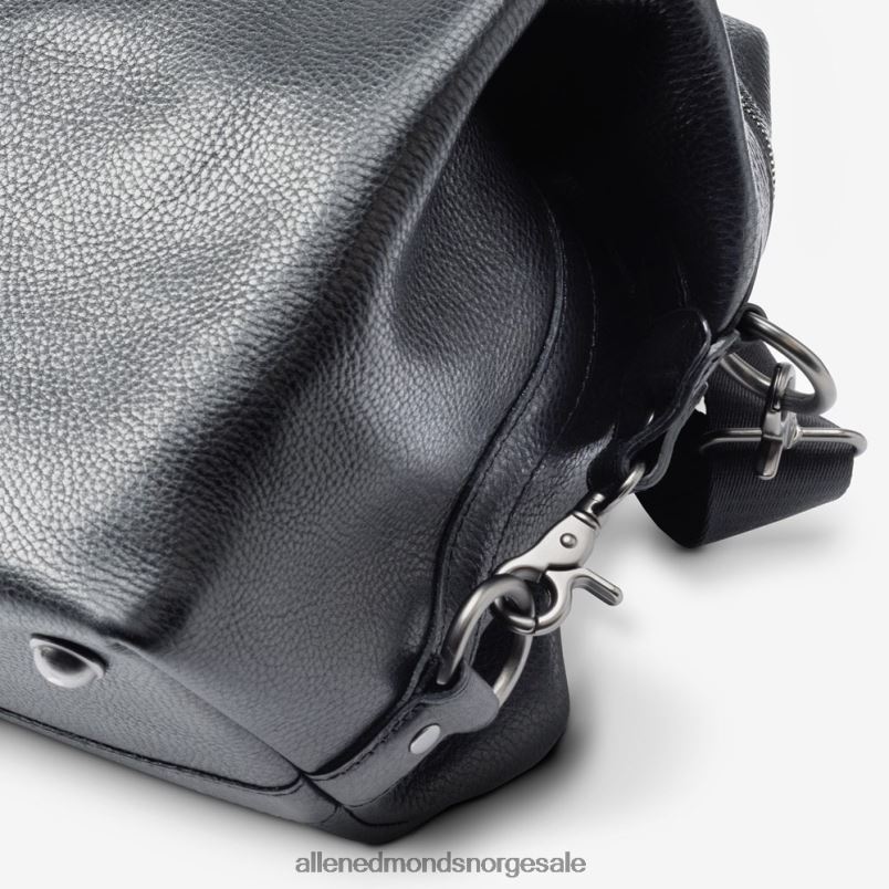 nei Allen Edmonds unisex duffelbag i skinn Svart lær 64B6Z309