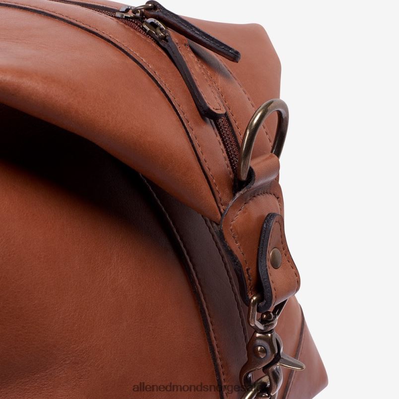 nei Allen Edmonds unisex sadelskinnkolleksjon - duffle bag solbrun sal 64B6Z376