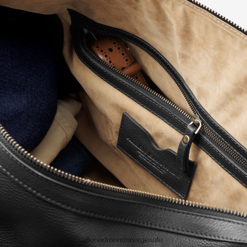 nei Allen Edmonds unisex skinn weekender Svart lær 64B6Z330