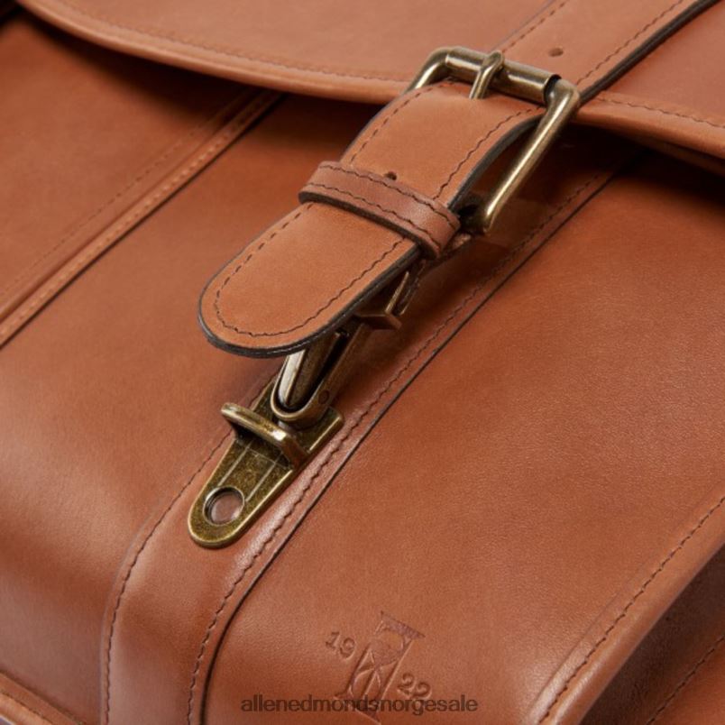 nei Allen Edmonds unisex sadelskinnkolleksjon - koffert med dobbel klaff tan 64B6Z370